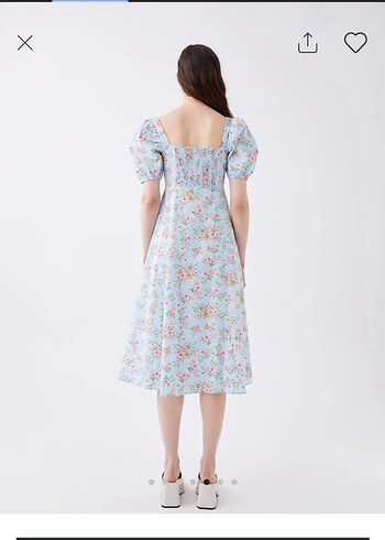 lc waikiki çiçekli uzun elbise y2k - Görsel 6