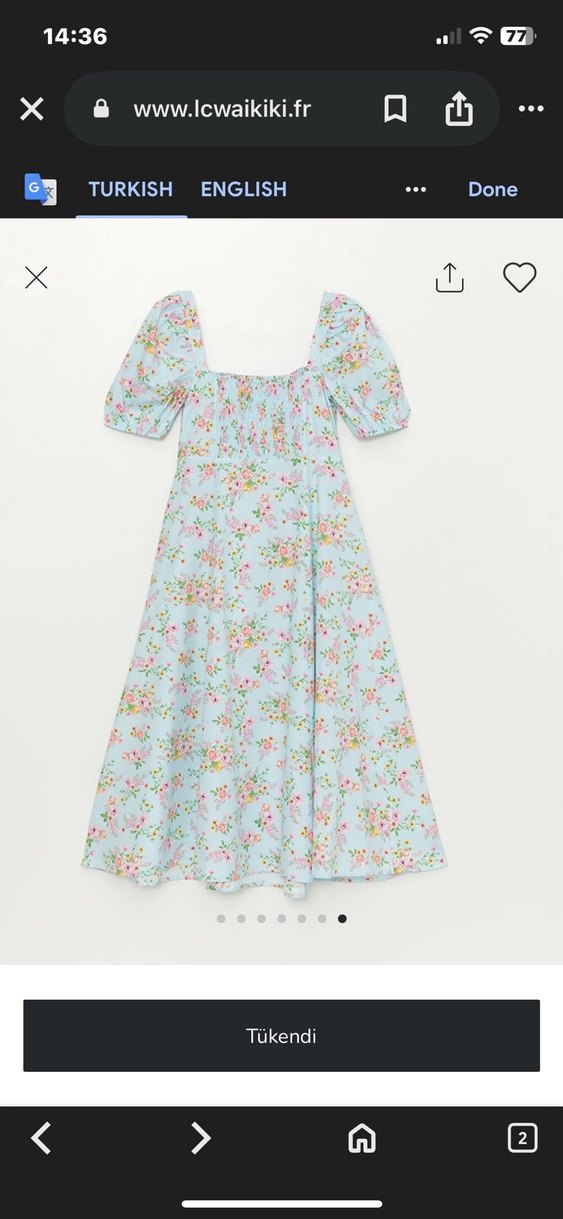 lc waikiki çiçekli uzun elbise y2k - Görsel 4