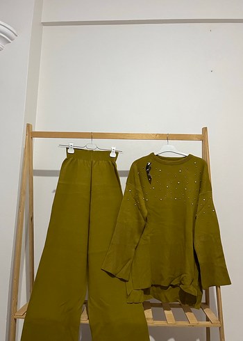 Kadın yağ ueşil Triko Uzun Kollu Takım - Görsel 5