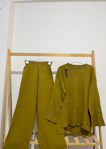 Kadın yağ ueşil Triko Uzun Kollu Takım - Görsel 6