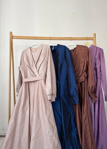 Çok Renkli Drapeli Uzun Kadın Abiye Elbise - Görsel 12