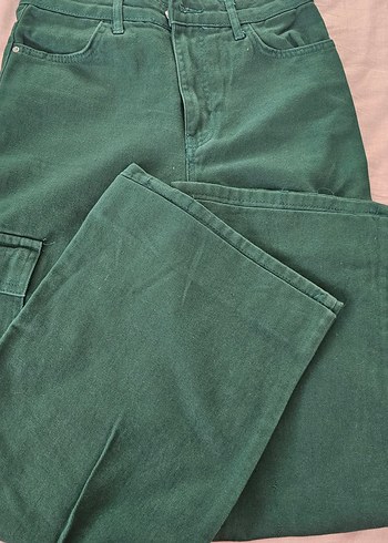 Kahverengi Kadın Süet Kemerli Bol Pantolon - Görsel 7