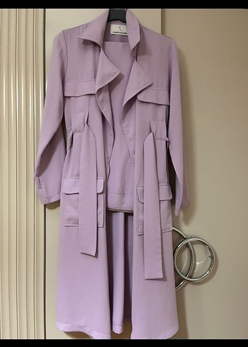 Diğer Kadriye Baştürk Pastel Bej Kadın Trençkot