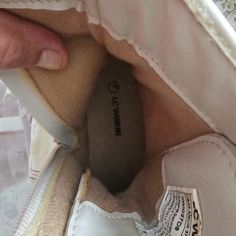 Bej Kadın Bağcıklı Platform Topuklu Bot - Görsel 4