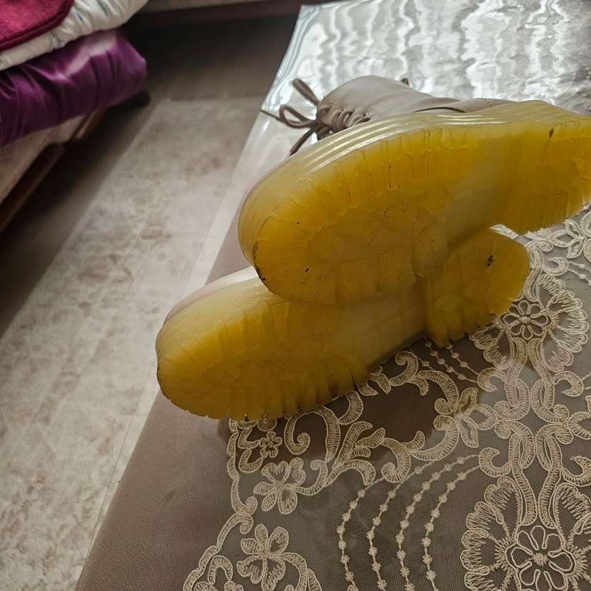 Bej Kadın Bağcıklı Platform Topuklu Bot - Görsel 2