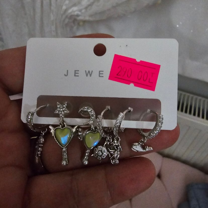 Renkli Payetli Mini Bohem Küpeler - Görsel 2