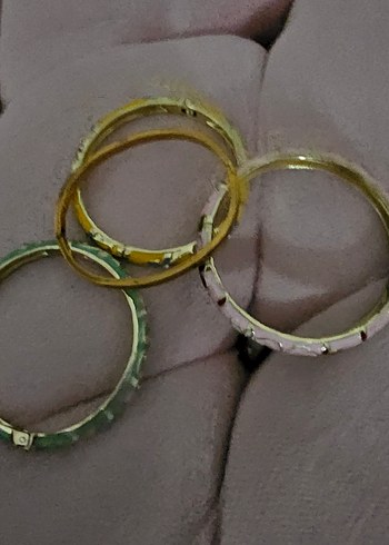 Çiçek Desenli Renkli Bohem Bilezik Seti - Görsel 3