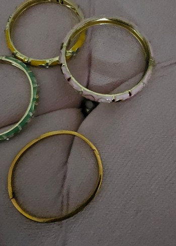 Çiçek Desenli Renkli Bohem Bilezik Seti - Görsel 4