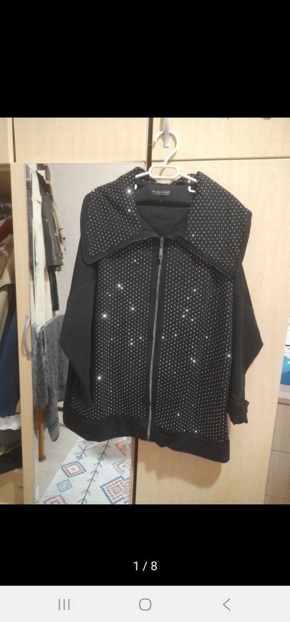 Siyah taşlı Melike Tatar takım - Görsel 3