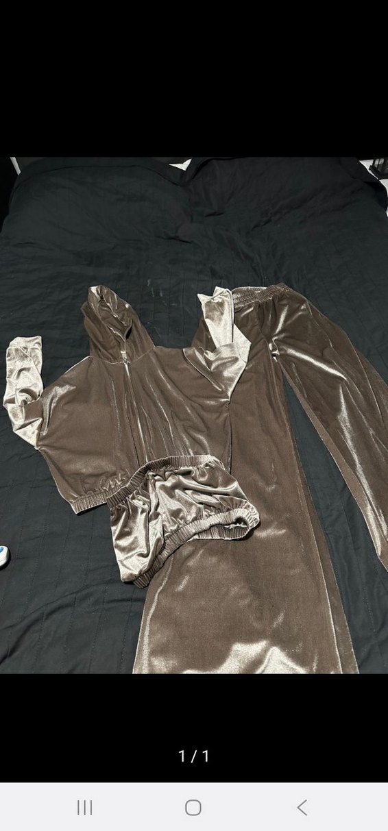 Kadife kroplu takım - Görsel 2