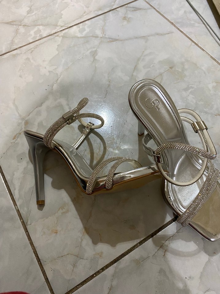 Renkli Yılan Desenli Stiletto Kadın Ayakkabı - Görsel 2