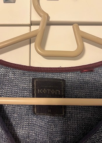 Gri-mavi Kadın Triko Kazak - Görsel 3