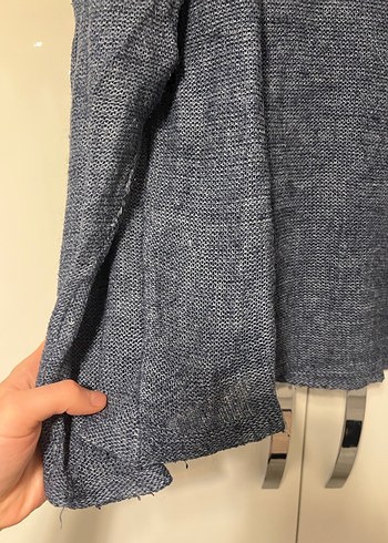 Gri-mavi Kadın Triko Kazak - Görsel 2