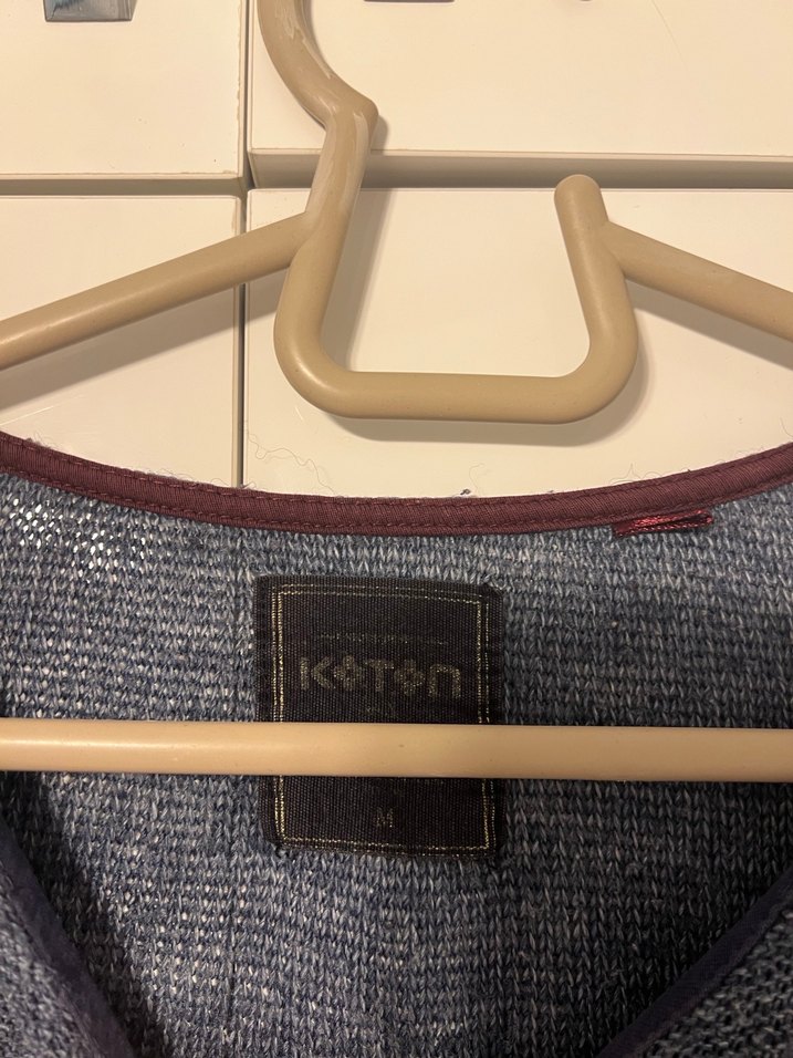 Gri-mavi Kadın Triko Kazak - Görsel 3