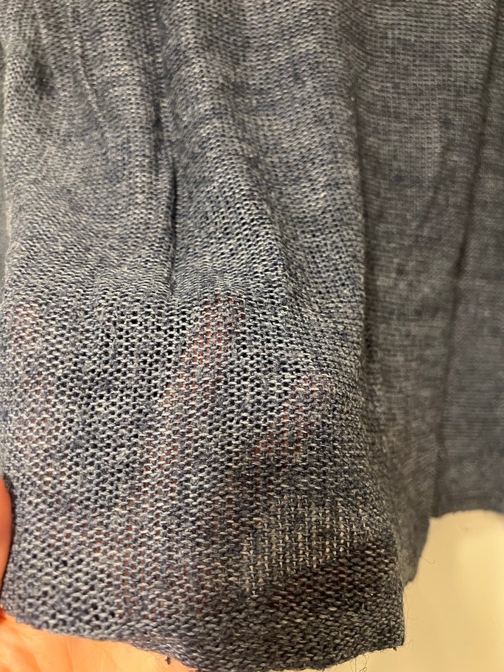 Gri-mavi Kadın Triko Kazak - Görsel 5