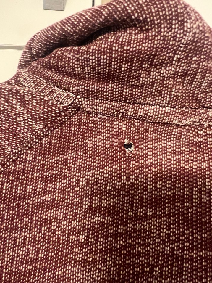 Bordo Yüksek Yakalı Örgü Kadın Kazak - Görsel 4