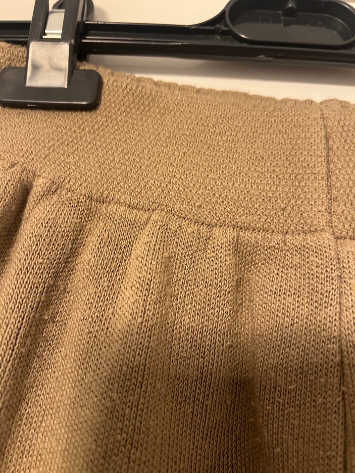 Bej Kadın triko şalvar Pantolon - Görsel 2