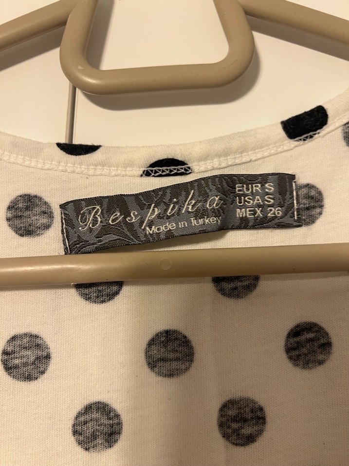 Puantiye Desenli kısa fakir Kollu gecelik - Görsel 4