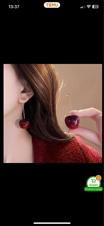 Cherry küpe