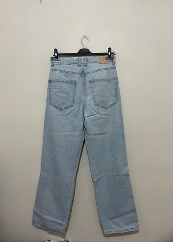 36 Beden mavi Renk Mavi Baggy Fit Kadın Denim Pantolon