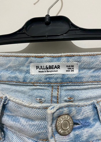 36 Beden Mavi Baggy Fit Kadın Denim Pantolon