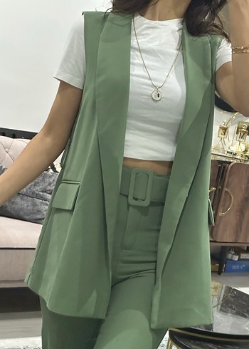 Kemerli Yelekli Takım Defacto - Görsel 5