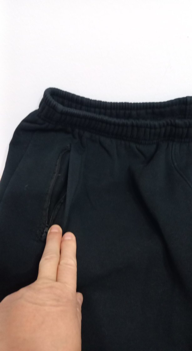 Fermuarlı Siyah erkek Eşofman Altı - Görsel 2