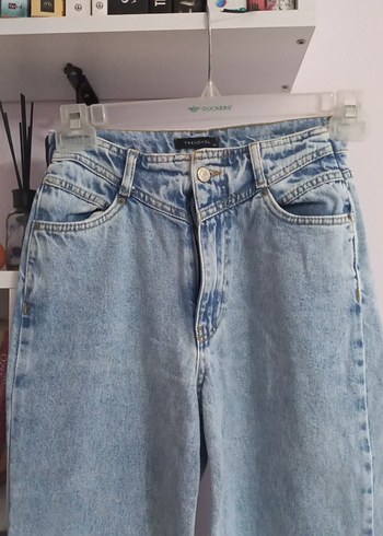 Trendyol & Milla Mavi Rahat Kesim Kadın Kot Pantolon 32 x104