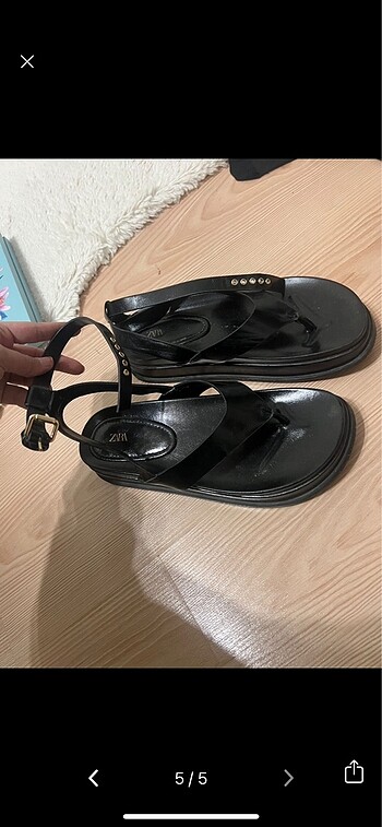 Zara platform sandalet