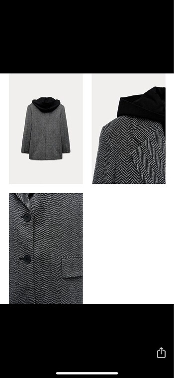 xs Beden Zara kapüşonlu blazer