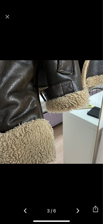 xs Beden Zara astar detaylı biker ceket