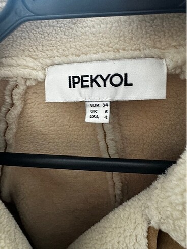 34 Beden camel Renk İpekyol Camel İçi Kürklü Kaban