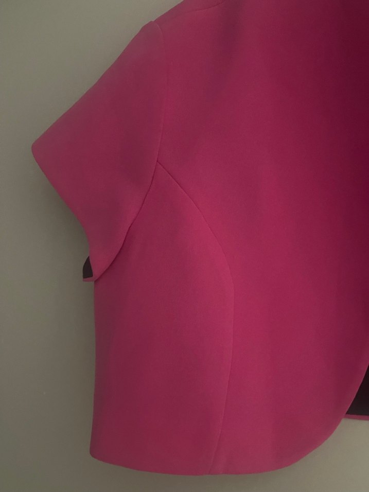 Kız Çocuk Pembe Kısa Kollu Bolero - Görsel 2