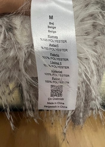 Gri Kadın Suni Kürk Midi Ceket - Görsel 3