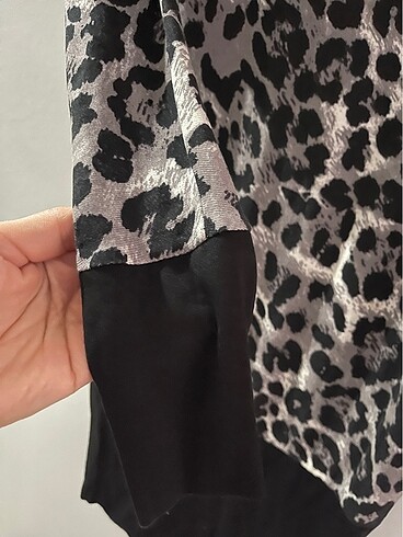 38 Beden Elbise leopar
