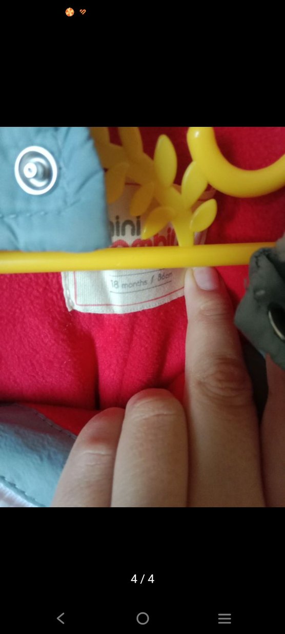 BOMBI Fermuarlı Gri Erkek Bebek astronot Tulum - Görsel 4