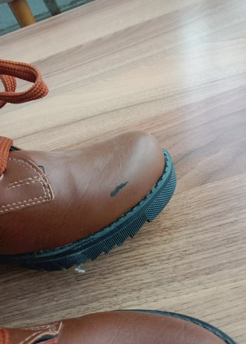 Kahverengi Deri Kadın Bot, Tokalı, Topuklu - Görsel 5