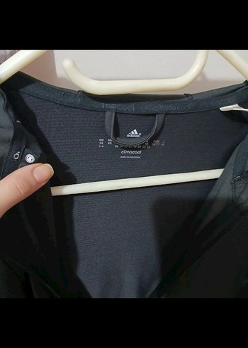 Adidas Siyah Kapüşonlu hırka - Görsel 5