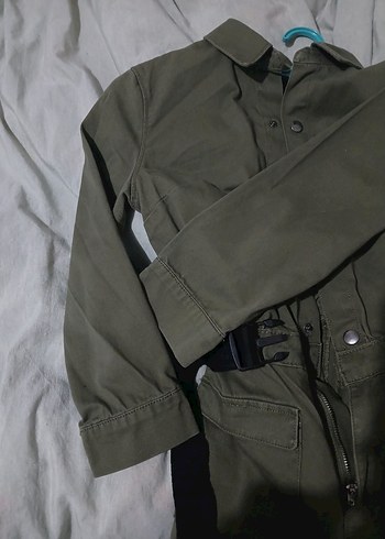 Haki Kadın Kısa Tulum - Görsel 4