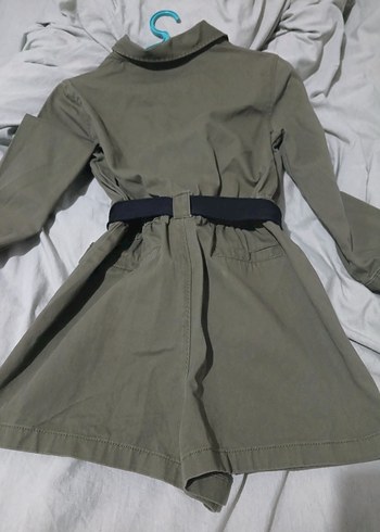 Haki Kadın Kısa Tulum - Görsel 3