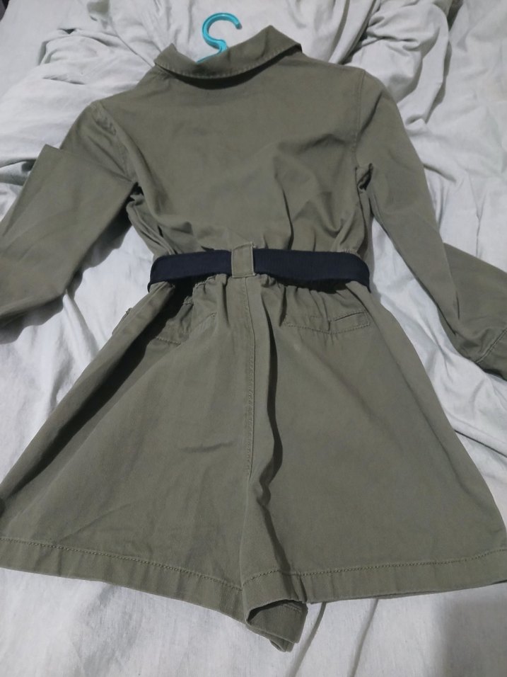 Haki Kadın Kısa Tulum - Görsel 3