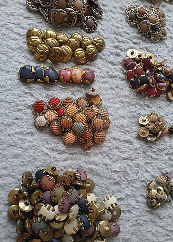 Bohem Tarzda Renkli El Yapımı Düğmeler - Görsel 3