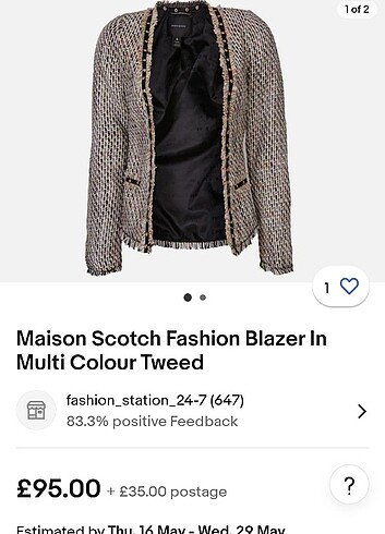 m Beden çeşitli Renk Masion scotch marka blazet ceket