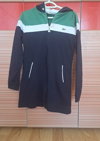 Lacoste Kadın Fermuarlı Midi Ceket