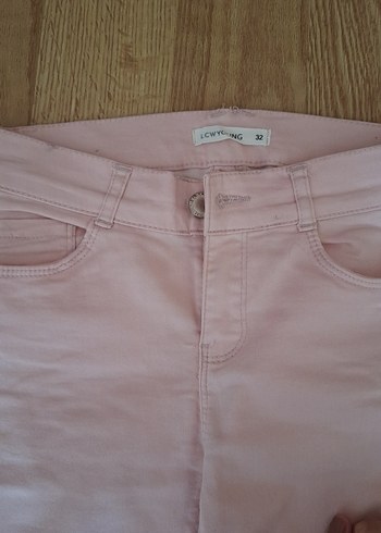17-18 years Beden pembe Renk Kız Çocuk Bej Regular Fit Pantolon