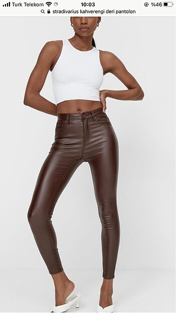 Stradivarius deri pantalon