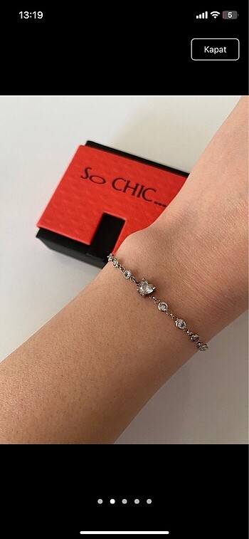 So chic bileklik kalp yolu