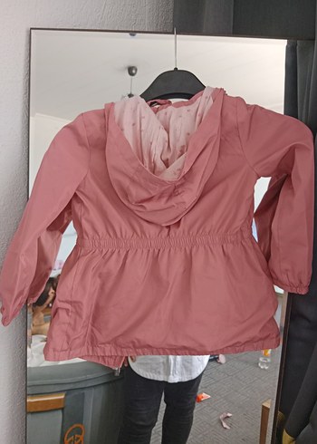 6 Yaş Beden pembe Renk Pembe Düğmeli Kız Çocuk Ceketi