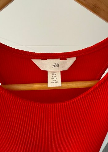 H&M Kolsuz Kırmızı Midi Elbise