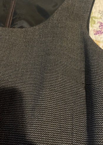 Kemer Detaylı kahverengi Midi Kalem Elbise - Görsel 5